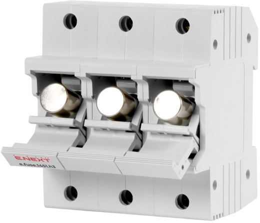 Держатель предохранителя E.Next e.fuse.1451.h3 на DIN-рейку 14х51 3р 63А (i0300006) - 3