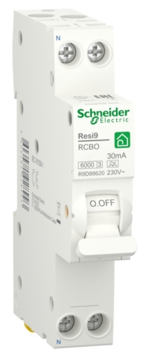 Диференціальний автомат Schneider Electric R9D87620 RESI9 6кА 1P+N 20A C 30мА АC - 1