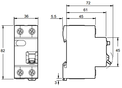 Вимикач диференціальний Schneider Electric Easy9 EZ9D34625 1P+N 25A - 2