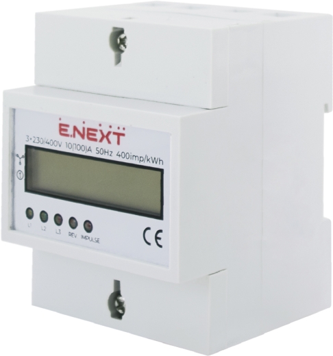Трифазний електронний лічильник E.Next e.control.w05 5-100 А клас 1.0 (i0310032) - 1