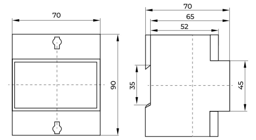 Трифазний електронний лічильник E.Next e.control.w05 5-100 А клас 1.0 (i0310032) - 2