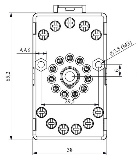 Цоколь EMAS RS1 на 11-контактних виводів (RS1P11G1) - 4