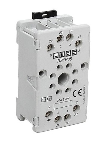 Цоколь EMAS RS1 на 8-контактних виводів (RS1P08G1) - 1