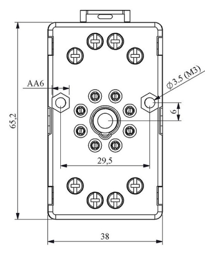Цоколь EMAS RS1 на 8-контактних виводів (RS1P08G1) - 2