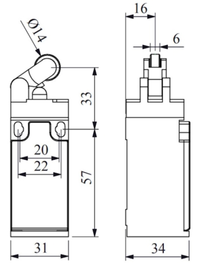 Кінцевий вимикач EMAS L3K13MIM311 - 7