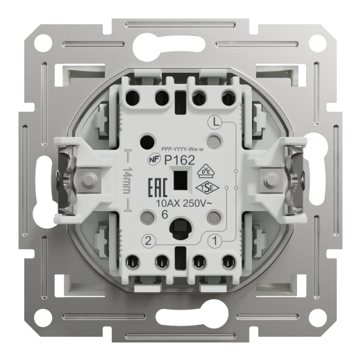 Прохідний перемикач Schneider Electric Asfora без рамки білий (EPH0470121) - 2
