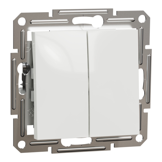 Вимикач двоклавішний Schneider Electric Asfora без рамки білий (EPH0370121) - 1