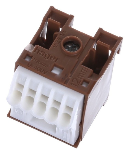 Блок фазних клем Hager KN06P 1x16мм2+5x4мм2 - 3