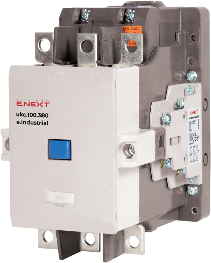 Контактор e.industrial.ukc.100.380, 100А, 380В, no+nc E-Next - 1