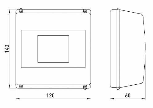 Корпус пластиковий E.Next e.plbox.stand.08 8-модульний без дверцят (CSU1035) - 2