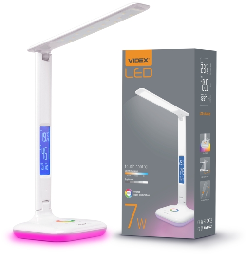 Настільний LED світильник Videx 7Вт 3000-5500K (VL-TF05W-RGB) - 7