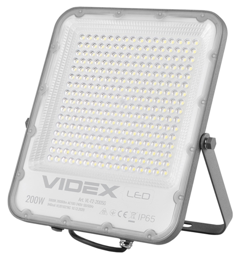 LED прожектор Videx Premium F2 200Вт 5000K (VL-F2-2005G) - 1