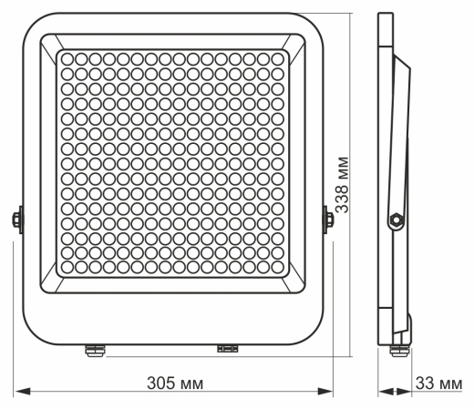 LED прожектор Videx Premium F2 200Вт 5000K (VL-F2-2005G) - 4