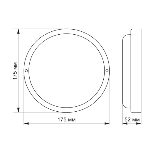 Круглий LED світильник Titanum 12Вт 6500K IP65 (TL-BHR-126) - 2