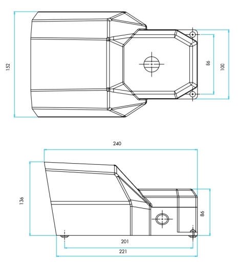Пластиковая педаль EMAS PDKS11GX20 в алюминиевом кожухе - 2