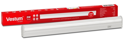 Меблевий LED світильник Vestum 1-VS-6201 5Вт 4500K 220В - 1