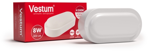 Овальний світильник Vestum 1-VS-7201 8Вт 4500K 220В - 2