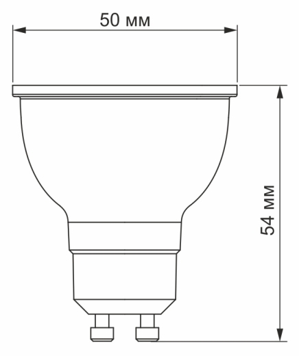 Світлодіодна лампа Videx MR16e GU10 6Вт 4100K (VL-MR16e-06104) - 3