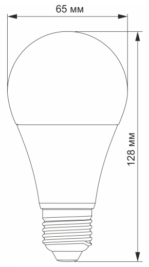 Светодиодная лампа Titanum A65 E27 15Вт 4100K (TLA6515274) - 3