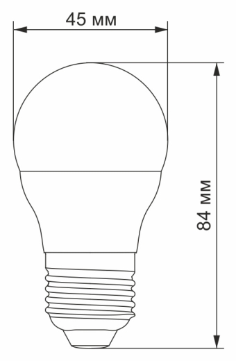 Світлодіодна лампа Videx G45e E27 3,5Вт 4100K (VL-G45e-35274) - 2