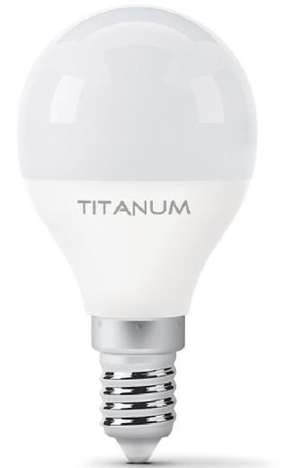 Светодиодная лампа Titanum G45 E14 6Вт 4100K (TLG4506144) - 1