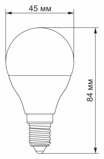 Светодиодная лампа Titanum G45 E14 6Вт 4100K (TLG4506144) - 2