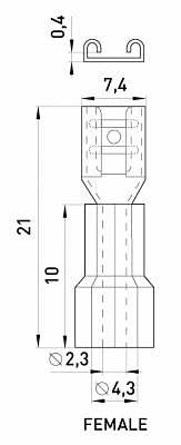 Ізольований наконечник E.Next e.terminal.stand.fdd2.250 (s4041008) - 2