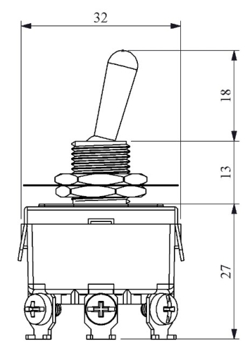 Тумблер EMAS MA123 ON-OFF-ON - 2