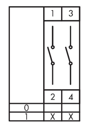 Кулачковый переключатель EMAS PS050AK331 ON-OFF (0-1) 50А - 2
