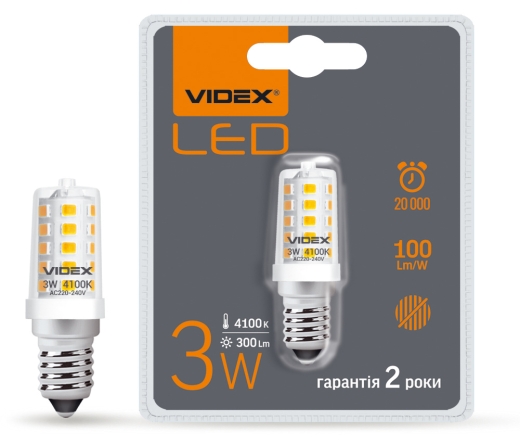 Світлодіодна лампа Videx ST25e E14 3Вт 4100K (VL-ST25e-03144) - 2