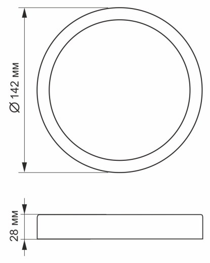 Светильник Videx 12Вт 5000K (VL-DLRS-125) - 3