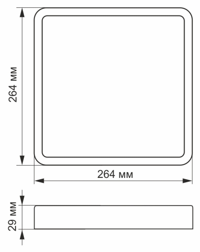 Світильник Videx 24Вт 5000K (VL-DLSS-245) - 3