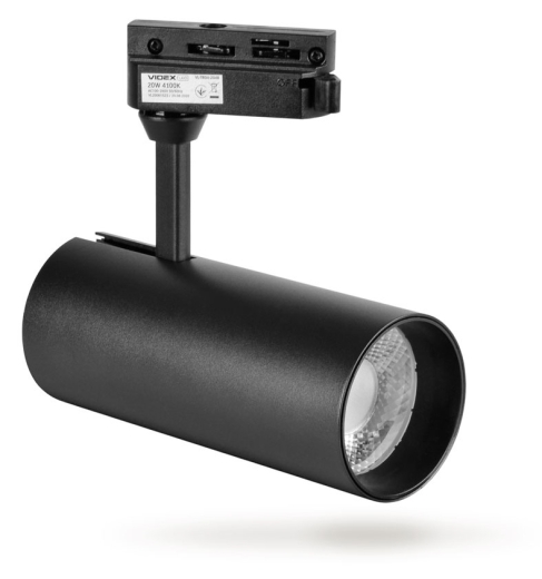 Трековый LED светильник Videx 20Вт 4100K (VL-TR04-204B) черный - 4