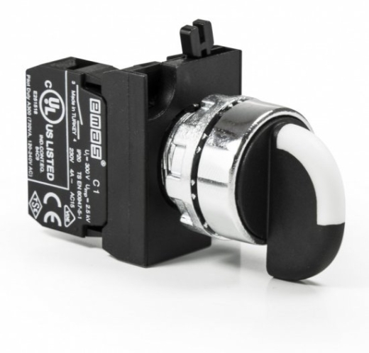 Перемикач EMAS CM100S20 0-1 із фіксацією (1НО) - 1