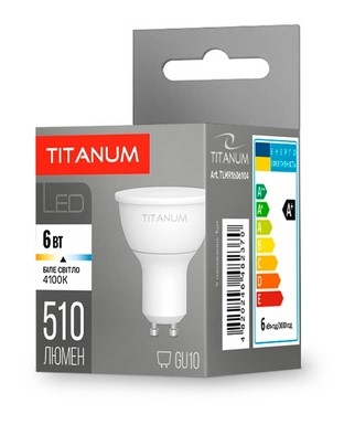 Світлодіодна лампа TITANUM MR16 6Вт GU10 4100K 220В (TLMR1606104) - 2