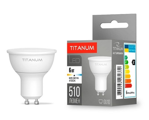 Світлодіодна лампа TITANUM MR16 6Вт GU10 4100K 220В (TLMR1606104) - 3