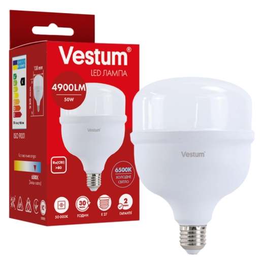 Светодиодная лампа Vestum 1-VS-1610 50Вт E27 T140 6500K - 2