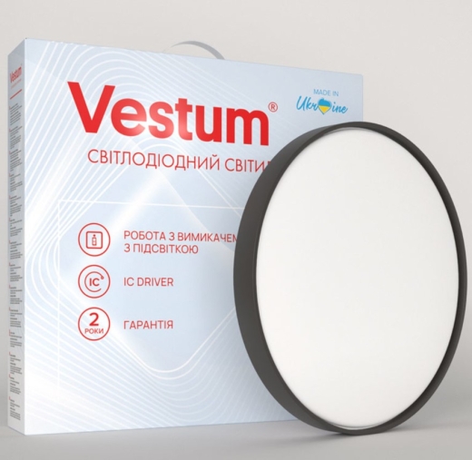 Світильник Vestum CRYSTAL матовий 36Вт 395x60мм 4000К 2900Лм - 2