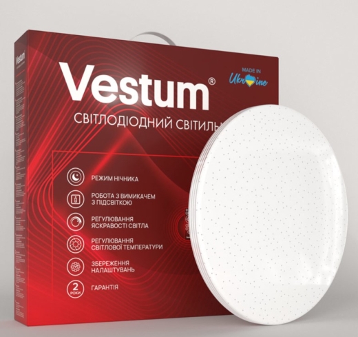 Стельовий світильник Vestum SIMPLE зоряне небо 72Вт 375x60мм 3000-6500К 5600Лм з пультом - 2
