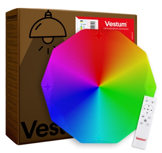 Стельовий світильник Vestum DIAMANT зоряне небо 60Вт 395x55мм 3000К-6500К RGB - 1