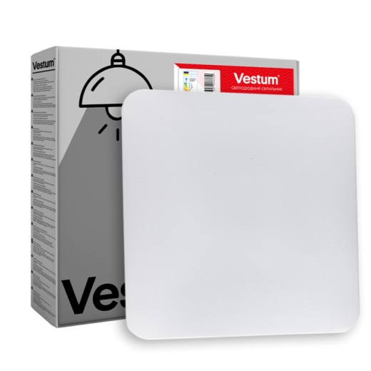 Матовий світильник Vestum QUATRO VS-90065 20Вт 350x350x60мм 4000К - 5