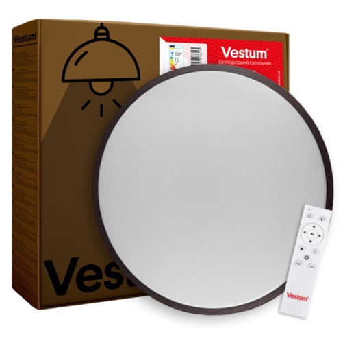 Матовий світильник Vestum RING 60Вт 395x60мм 3000К-6500К бронза - 3