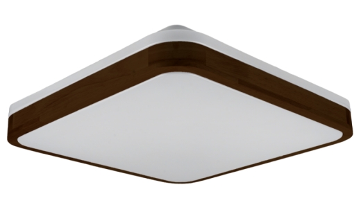 Матовий світильник Vestum GLOW 60Вт 391x391x65мм 3000К-6500К махагон - 1