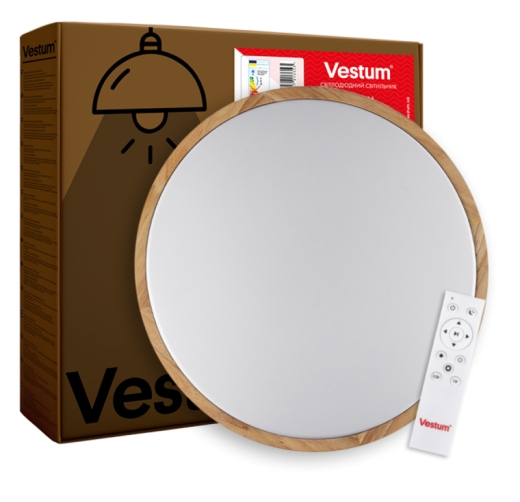 Матовий світильник Vestum SLOT 80Вт 490x65мм 3000К-6500К акація - 3