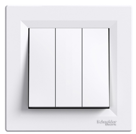 Триклавішний вимикач Schneider Electric Asfora EPH2100121 (білий) - 1