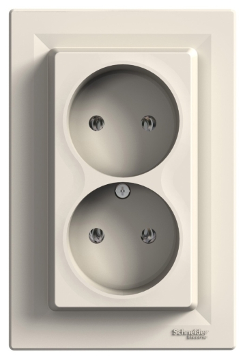 Подвійна розетка Schneider Electric Asfora EPH9700123 - 1
