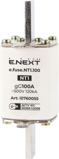 Плавкий запобіжник E.Next e.fuse.NT1.100 габарит 1100А (i0760055) - 1