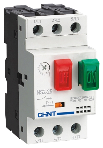 Автомат захисту двигуна Chint NS2-25 2.5-4A (495079) - 1