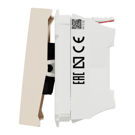 Кнопка выключателя Schneider Electric Unica New NU320144 10А 2м бежевая - 2