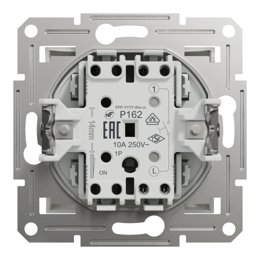 Выключатель кнопочный Schneider Electric Asfora без рамки белый (EPH0770121) - 2